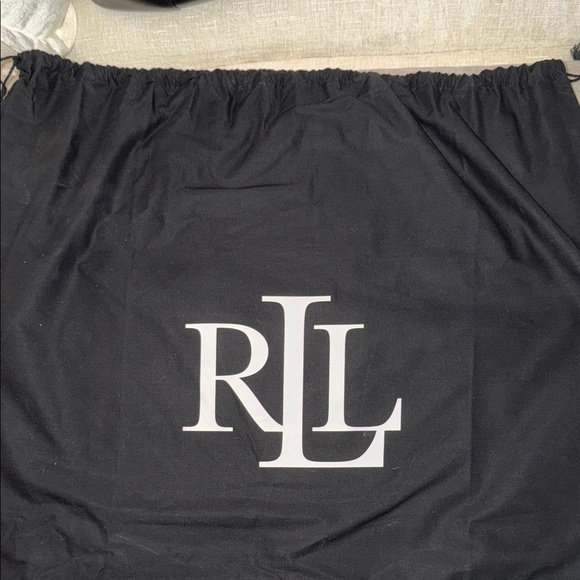 Lauren Ralph Lauren Large Black Bag with Red Interior - Picture 11 of 15